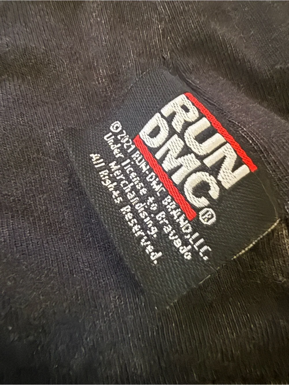 Typo Pet Club Run DMC Dog T-Shirt Size S/M Black Graphic Band Tee